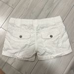 Esprit Espirit women's white utility cargo shorts size 8 vintage condition Photo 2