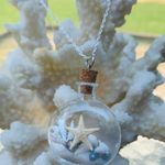 Sweet Lemons Real Miniature Seashells In Glass Bottle Necklace Photo 7