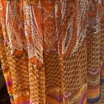 Alberto Makali  Boho babydoll beaded maxi dress size 4 Photo 5