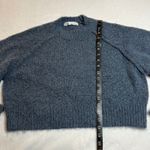 ZARA  Crewneck Textured Knit Cropped Sweater Size Small Cozy Preppy Minimalist Photo 9