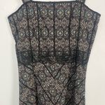 Anthropologie Beth Bowley Mandela lace printed dress size 8 cotton Black Photo 1