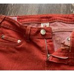 True Religion  Jeans Women’s Sz 27 Halle Mid Rise Denim Orange Red Made In USA Photo 9