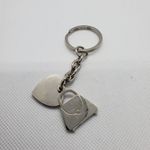Nine West  Silver Colored Heart & Purse Keychain Photo 1