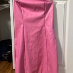 Amazon Pink Faux Leather Dress Photo 2