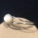 Sterling Silver Vintage BARSE  Mother of Pearl Cuff Bracelet Photo 1