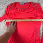 Athleta Long Sleeve V Neck Workout Top Coral Pink Athletic Shirt Women's Size S Photo 8