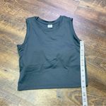 Paragon  Fitwear Sleeveless Cropped Athletic Tank Built In Bra Top Small Green Photo 3