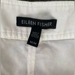 Eileen Fisher White Tapered Shorts Tencel Size Medium Bermuda Photo 5