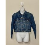 Vervet Los Angeles Puff Sleeve Trucker Button Up Jean Jacket Size XS NWT!!! Blue Photo 1