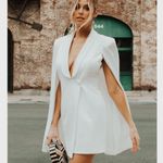 Katie May  Boss Lady Cape Blazer Mini Dress Ivory White Small‎ Photo 14