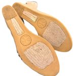 Tory Burch Wedge Espadrille Lace Up Ankle Strap Size 38 Geometric Print Canvas Photo 9