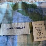 Vintage lemon grass button down shirt Size L Photo 2