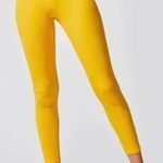 Carbon38 Ribbed 7/8 Legging Womens XS Yellow Athletic Pants Photo 0