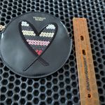 Victoria's Secret  Black Sequin Heart Pouch Photo 5
