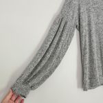 Lord and Taylor Women's Round Neck Long Bishop Sleeve Sweater Grey Size Medium Photo 5