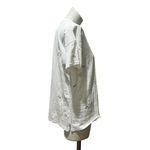 Women's XL White Embroidered Crew Neck Short Sleeve T Photo 2