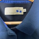 La Martina  Maserati Navy Luxury Polo Shirt Embroidered Logo Women Size 4 Photo 4