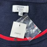 Crown & Ivy NWT Curvy Size 1X Elephant - Sequin Christmas Wreath Sweater Top Photo 4