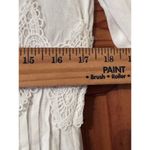 VICI  Bohemian Baby Doll Tunic HighLow Bell sleeve open weave lace S Photo 8