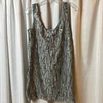 BB Dakota Sequin Shiny Silver Holiday Party Mini Dress Size S Photo 5