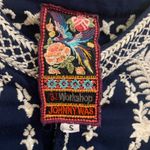 Johnny Was  Workshop Navy Embroidered Small Tunic.                         2868-R Photo 6