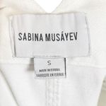 Sabina Musayev McKenna Mini Skirt High Rise Denim White Women’s Size S Photo 11