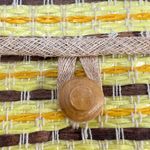 Vintage Mister Ernest Italian Woven Raffia Straw Clutch Brown Photo 2