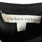 Curvy Plus! LBD Chelsea Taylor Black Square Neck Sleeveless Sheath Dress Size 12 Photo 5