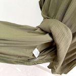 Anthropologie Entro Dress SMALL Bohemian Boho Green criss Cross Neck Photo 11