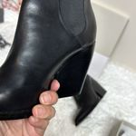 BP Lex Bootie Block Heels In Black Leather Size 9 Women Photo 6