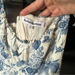 Reformation  Esther Dress Pompadour Blue Floral Mini Dress Photo 5