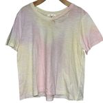 Love Shack Fancy  Women’s Size M Pastel Tie Dye Print Scoop Neck T-Shirt Photo 0