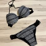 Boutique Geometric black & white padded cup bikini Photo 3