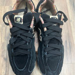 New Balance  442 Black Suede Plaid Lining Sneakers Women's Size 6 Used‎ Photo 0