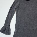 Banana Republic Banana‎ Republic women’s grey wool blend ruffle cuff sweater dress size SM Photo 4