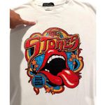 The Rolling Stones SHEIN Graphic Tee Size L White Band T-Shirt Some Girls Tour 2022 Photo 2