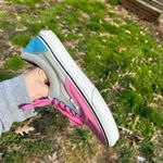 Vans Off The Wall Classic grey blue pink Skate Shoe Men’s 6.5 Womens 8 authentic Photo 8