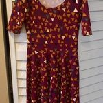 LuLaRoe New w/o tag  Nicole Dress Diamond Pyramid pattern Medium Photo 0