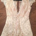 Honey Belle White Lace Romper Photo 0