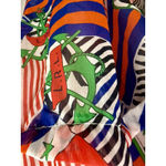 Ralph Lauren Lauren Ralph Lauren Black Label Georgette flag Multicolor Midi Dress Size 14 Photo 4