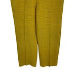 Marni Textured Wide Leg Cropped Pants Mustard Yellow Silk Blend High‎ Waist 38 Photo 2