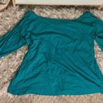 Roaman’s NEW Teal Off-Shoulder Top Photo 1