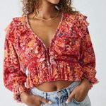 Free People Rudi Ruffle Peplum Crop Top Photo 0