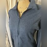 Lululemon Extra Mile 1/2 Zip Heathered Nocturnal Teal / Black Reflective Photo 2