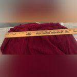 Soma  Weekend Crinkle Woven Maxi Bra Dress Deep Red Pockets Flowy Resort NWT XL Photo 8