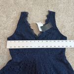 Soprano  small lace overlay v neck fit and flare dress D4 2418 Photo 2