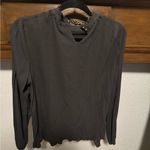 Taylor & Sage  Black Fitted Ribbed Blouse Photo 2