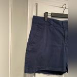 Tommy Hilfiger Size 14 Navy Blue Cotton Chino Shorts Pockets Zip Up Photo 3