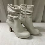 Impo Otis Ladies Boots Booties Slouch Ankle Heels Zippered Buckle Trim 6.5M Photo 0