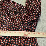 L'Agence  Womens Bardot Black Red Polka Dot 100% Silk Blouse Sz S Office Academia Photo 8